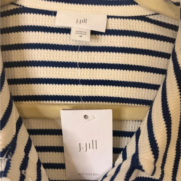 J.Jill Striped Textured-Knit Shirt - Picture 4 of 6